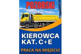 <b> POZORSKI. OFERTA PRACY - KIEROWCA KAT.C+E </b>